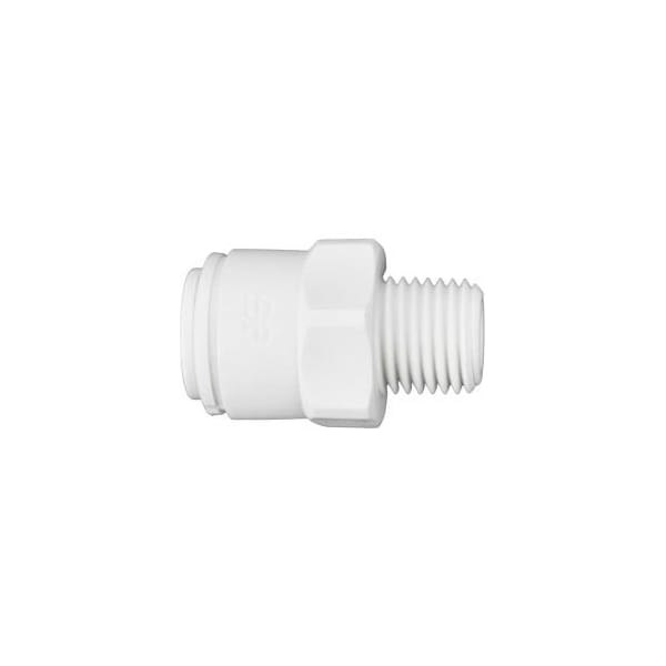 Reliance Worldwide John Guest Polypropylene Male Connector 3/8'' x 1/4'' NPTF, Pack of 10 PP011222W - main